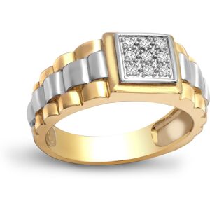 (T) Jewelco London Men's Solid 9ct Yellow Gold Pave Set Round H I1 0.15ct Diamon (T) Jewelco London Men's Solid 9ct Yellow Gold Pave Set Round H I1 0.15ct Diamon