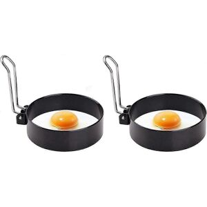 Unbranded Pack Non-Stick Egg Rings, Poached Egg Rings, Fried Egg Rings (10.2cm x 2.1cm) Unbranded Pack Non-Stick Egg Rings, Poached Egg Rings, Fried Egg Rings (10.2cm x 2.1cm)