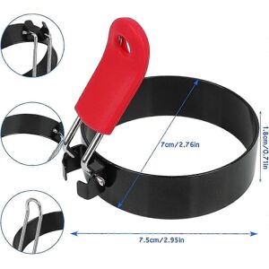 Unbranded Egg Rings, 4 Pieces Stainless Steel Non-Stick Breakfast Cookware Unbranded Egg Rings, 4 Pieces Stainless Steel Non-Stick Breakfast Cookware