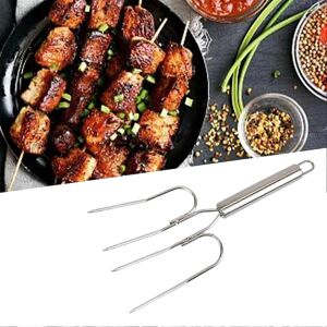 Unbranded Non-slip Turkey Fork, Comfortable Handle, Stainless Steel, Roasting Poultry, BBQ Unbranded Non-slip Turkey Fork, Comfortable Handle, Stainless Steel, Roasting Poultry, BBQ