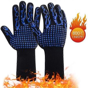 Unbranded (Blue) Non-Slip Extreme Heat Resistant Oven Mitts, Flame Retardant Oven Gloves Unbranded (Blue) Non-Slip Extreme Heat Resistant Oven Mitts, Flame Retardant Oven Gloves