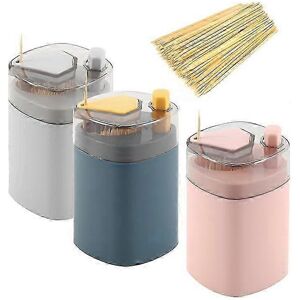 Unbranded Pack Automatic Pop-up Toothpick Dispenser for Kitchen Restaurant Thick Container Unbranded Pack Automatic Pop-up Toothpick Dispenser for Kitchen Restaurant Thick Container