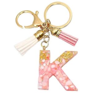 Kikidex (As show, One size) Cute Initial Keychain A-Z Letter Sparkly Glitter Key Chain P Kikidex (As show, One size) Cute Initial Keychain A-Z Letter Sparkly Glitter Key Chain P