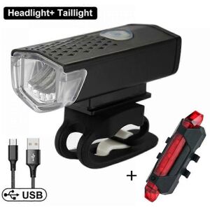 Kikidex (As show, One size) Bicycle Front Light Tail Lights Rechargeable Lamp MTB Road B Kikidex (As show, One size) Bicycle Front Light Tail Lights Rechargeable Lamp MTB Road B