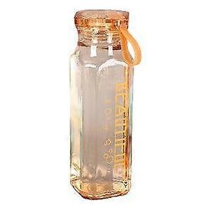 Kikidex (As show, One size) Creative Portable Glass Water Cup Brown (500ML) Kikidex (As show, One size) Creative Portable Glass Water Cup Brown (500ML)