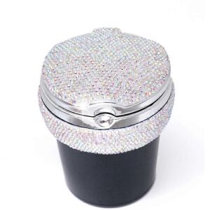 Kikidex (As show, One size) Car Ashtray, Bling Crystal Diamond Portable Smokeless Stand Kikidex (As show, One size) Car Ashtray, Bling Crystal Diamond Portable Smokeless Stand