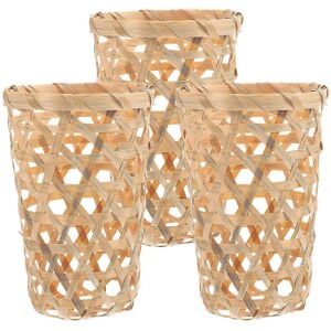 Unbranded Set of 3 Rustic Natural Bamboo Woven Baskets for Vegetables, Fruits and Eggs Unbranded Set of 3 Rustic Natural Bamboo Woven Baskets for Vegetables, Fruits and Eggs