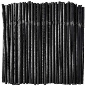 Unbranded (500pcs) 500/200/100pcs Black Flexible Drinking Straws Disposable Plastic Straws Unbranded (500pcs) 500/200/100pcs Black Flexible Drinking Straws Disposable Plastic Straws