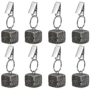 Unbranded Pack Tablecloth Weights, Hanging Stones with Metal Clip, Marble Tablecloth Hange Unbranded Pack Tablecloth Weights, Hanging Stones with Metal Clip, Marble Tablecloth Hange