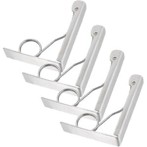 Unbranded Set of 4 stainless steel tablecloth clips, elastic and very resistant, for outdo Unbranded Set of 4 stainless steel tablecloth clips, elastic and very resistant, for outdo