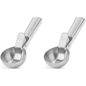 Unbranded Set of two stainless steel ice cream scoops, easy release, ice cream scoops with Unbranded Set of two stainless steel ice cream scoops, easy release, ice cream scoops with