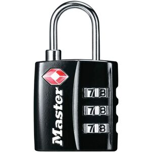 Master Lock Black TSA-Approved Luggage Lock with Wide Lock Body and Thin Durabl Master Lock Black TSA-Approved Luggage Lock with Wide Lock Body and Thin Durabl