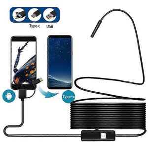 Kikidex (As show, One size) 8MM 3in1 TYPE-C USB android mobile phone endoscopic instrume Kikidex (As show, One size) 8MM 3in1 TYPE-C USB android mobile phone endoscopic instrume