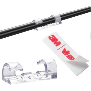 Kikidex (As show, One size) Self-Adhesive Cable Clips Organizer Drop Wire Holder Cord Ma Kikidex (As show, One size) Self-Adhesive Cable Clips Organizer Drop Wire Holder Cord Ma