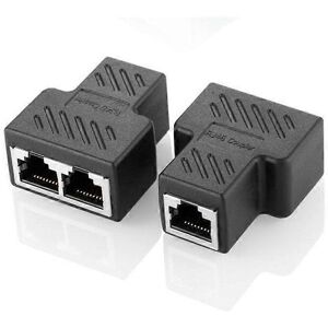 Kikidex (As show, One size) Shielded CAT5E RJ45 network three-way head network cable ext Kikidex (As show, One size) Shielded CAT5E RJ45 network three-way head network cable ext