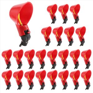 Markenlos 24Pcs Feed Automatic Bird Coop Poultry Chicken Fowl Drinker Water Markenlos 24Pcs Feed Automatic Bird Coop Poultry Chicken Fowl Drinker Water