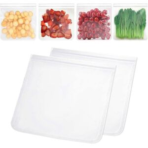 Unbranded Pack Reusable Freezer Bags, 27 x 28 cm (10.6 x 11 inches) Thick, Zippered, Silic Unbranded Pack Reusable Freezer Bags, 27 x 28 cm (10.6 x 11 inches) Thick, Zippered, Silic