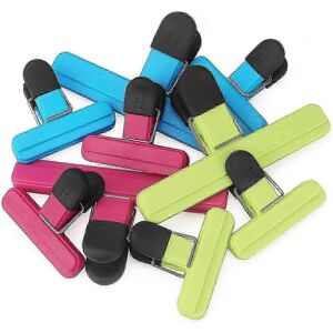 Unbranded Pack of 9 Large Chip Bag Clips, Assorted Sizes, Plastic, Heavy Duty, Waterproof Unbranded Pack of 9 Large Chip Bag Clips, Assorted Sizes, Plastic, Heavy Duty, Waterproof