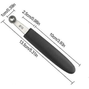 Unbranded Stainless Steel Melon Scoops, Durable Stainless Steel Ice Cream Scoops, 10mm Rou Unbranded Stainless Steel Melon Scoops, Durable Stainless Steel Ice Cream Scoops, 10mm Rou