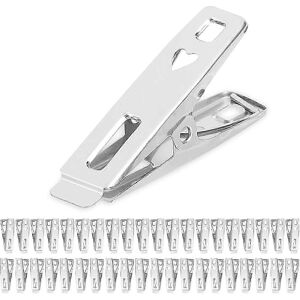 Unbranded 40 Pack Stainless Steel Clothespins Windproof Rustproof Strong Clip for Clothesl Unbranded 40 Pack Stainless Steel Clothespins Windproof Rustproof Strong Clip for Clothesl