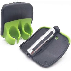 Unbranded 2 Pack Handheld Vegetable Peelers with Finger Grips, Green A Unbranded 2 Pack Handheld Vegetable Peelers with Finger Grips, Green A