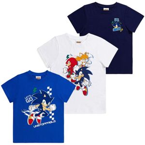 (5-6 Years) Sonic The Hedgehog Boys T-shirts Pack Of 3 (5-6 Years) Sonic The Hedgehog Boys T-shirts Pack Of 3