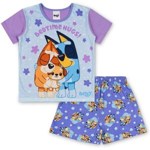 (5-6 Years) Bluey Girls Pyjamas Bluey And Bingo Short Bedtime Hugs Pjs Set (5-6 Years) Bluey Girls Pyjamas Bluey And Bingo Short Bedtime Hugs Pjs Set