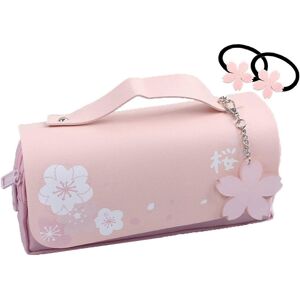 Kikidex (As show, One size) Cherry Blossom Pencil Bag Pink Sweet Pencil Case Large Capac Kikidex (As show, One size) Cherry Blossom Pencil Bag Pink Sweet Pencil Case Large Capac