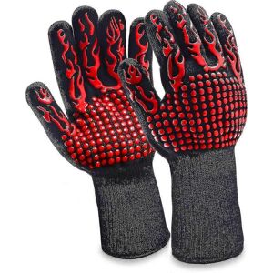 Unbranded BBQ Gloves, Oven Gloves, Heat Resistant BBQ Gloves, Oven Gloves up to 800C, 1 Pa Unbranded BBQ Gloves, Oven Gloves, Heat Resistant BBQ Gloves, Oven Gloves up to 800C, 1 Pa