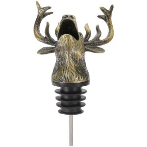 Unbranded (9.5 x 6 x 6 cm - Gold) 1 x Christmas Elk Head Wine Bottle Stopper, Decorative a Unbranded (9.5 x 6 x 6 cm - Gold) 1 x Christmas Elk Head Wine Bottle Stopper, Decorative a