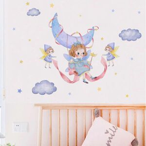 Kikidex (As show, One size) Removable Wall Stickers Clouds Moon & Stars Wall Decoratio Kikidex (As show, One size) Removable Wall Stickers Clouds Moon & Stars Wall Decoratio