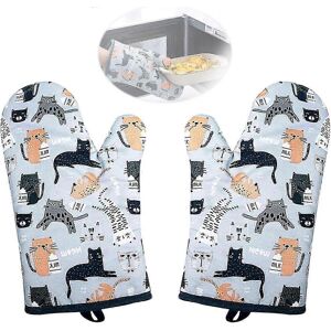 Unbranded Pair Cotton Oven Mitts, Heat Resistant Oven Gloves, BBQ Gloves, for Kitchen, BBQ Unbranded Pair Cotton Oven Mitts, Heat Resistant Oven Gloves, BBQ Gloves, for Kitchen, BBQ