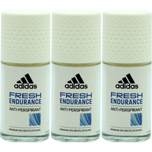 3 x 50ml Adidas Anti Perspirant Roll On for Women - Fresh Endurance 3 x 50ml Adidas Anti Perspirant Roll On for Women - Fresh Endurance