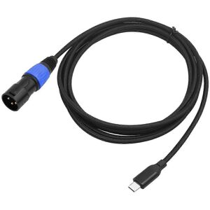 Unbranded USB-C to XLR Male Audio Cable (200 cm - Black) - Audio Connector for Mixing Spea Unbranded USB-C to XLR Male Audio Cable (200 cm - Black) - Audio Connector for Mixing Spea