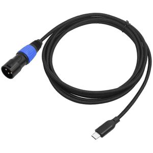 Unbranded USB-C to XLR Male Audio Cable (300 cm - Black) - Audio Connector for Mixing Spea Unbranded USB-C to XLR Male Audio Cable (300 cm - Black) - Audio Connector for Mixing Spea