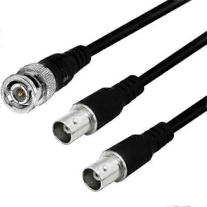 Unbranded BNC (male to female) cable with 1 to 2 connectors, splitter cable for cameras an Unbranded BNC (male to female) cable with 1 to 2 connectors, splitter cable for cameras an