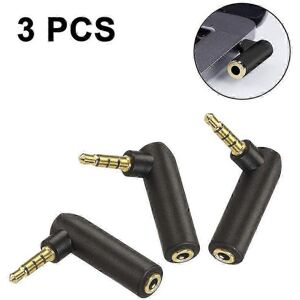 Unbranded 3.5mm audio adapter, right-angle headphone adapter, 90-degree female to male aux Unbranded 3.5mm audio adapter, right-angle headphone adapter, 90-degree female to male aux