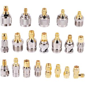 Unbranded SMA to SMA BNC NF UHF connector kits, RF type 20 adapter, SMA female to F male, Unbranded SMA to SMA BNC NF UHF connector kits, RF type 20 adapter, SMA female to F male,
