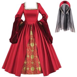 Unbranded (Red, XXXL) Anne Boleyn Dress Tudor Queen Dress Renaissance Dress Elizabethan Ba Unbranded (Red, XXXL) Anne Boleyn Dress Tudor Queen Dress Renaissance Dress Elizabethan Ba