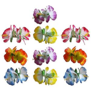 Unbranded Set of 10 Flos Hibisci Hawaiian hair clips for Hawaiian parties (mixed colors) Unbranded Set of 10 Flos Hibisci Hawaiian hair clips for Hawaiian parties (mixed colors)