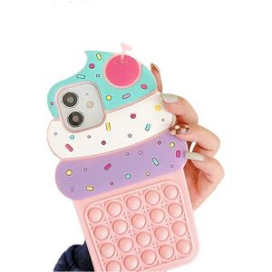 Kikidex (As show, One size) Cute iPhone 12 Case, Ice Cream Funny 3D Cartoon Cupcakes Sha Kikidex (As show, One size) Cute iPhone 12 Case, Ice Cream Funny 3D Cartoon Cupcakes Sha