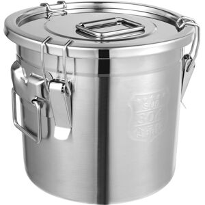 Unbranded 12L Stainless Steel Rice Bucket 28*25cm Unbranded 12L Stainless Steel Rice Bucket 28*25cm