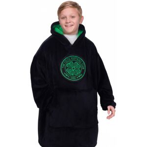 (Black, 10-14 Years) Celtic F.C. Kids Oversized Hoodie Blanket - Sherpa Fleece L (Black, 10-14 Years) Celtic F.C. Kids Oversized Hoodie Blanket - Sherpa Fleece L