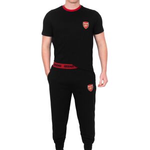 (Black, Medium) Arsenal FC Mens Pyjamas Long Premium Set OFFICIAL Football Gift (Black, Medium) Arsenal FC Mens Pyjamas Long Premium Set OFFICIAL Football Gift