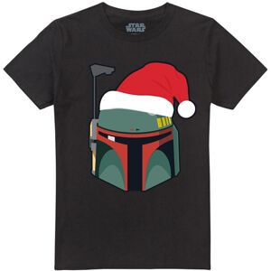(4XL, Black) Star Wars Unisex Adult Boba Fett Santa Hat Christmas T-Shirt (4XL, Black) Star Wars Unisex Adult Boba Fett Santa Hat Christmas T-Shirt