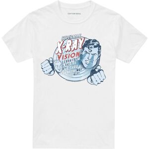 (XXL, White) Superman Unisex Adult Xray Vision Vintage T-Shirt (XXL, White) Superman Unisex Adult Xray Vision Vintage T-Shirt