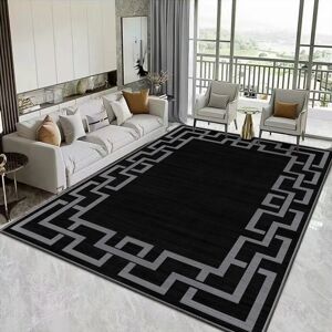Moonlight Bedding Limited (200 x 290 cm (6 ft 5 in x 9 ft 5in), Nico Black) Non Slip Modern Rugs Living Ro Moonlight Bedding Limited (200 x 290 cm (6 ft 5 in x 9 ft 5in), Nico Black) Non Slip Modern Rugs Living Ro