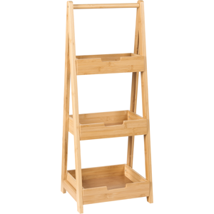 Beliani Shelving Unit ALERCE Bamboo Wood Light Brown Beliani Shelving Unit ALERCE Bamboo Wood Light Brown