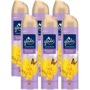 6 x Glade Aerosol Air Freshener 300ml - Blooming Flowers 6 x Glade Aerosol Air Freshener 300ml - Blooming Flowers
