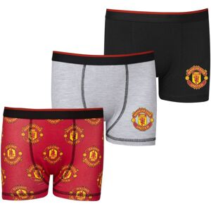 (9-10 Years) Manchester United Fc Boys Boxer Shorts Pack Of 3 (9-10 Years) Manchester United Fc Boys Boxer Shorts Pack Of 3